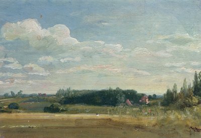 Una vista hacia la rectoría, East Bergholt de John Constable